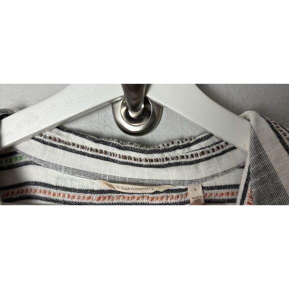 Soft Surroundings Womens Size Large Brookhaven Aruba Embroidered Top Tunic - Picture 3 of 3